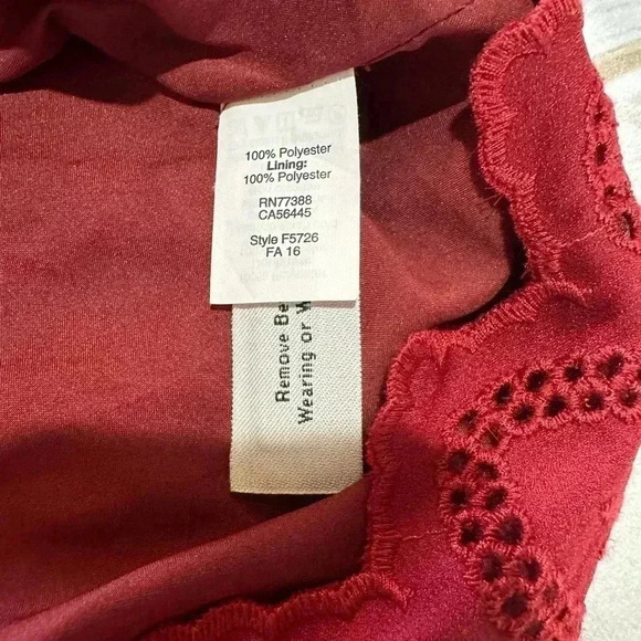 Madewell Red Mini Skirt Size Small NWT - Picture 4 of 8